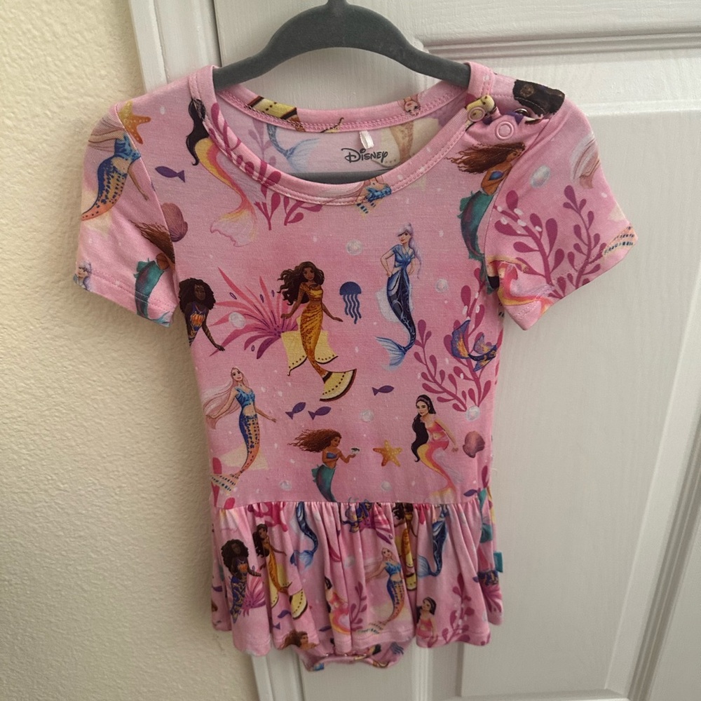 Posh Peanut Pink Little Mermaid Fantasy bodysuit dress